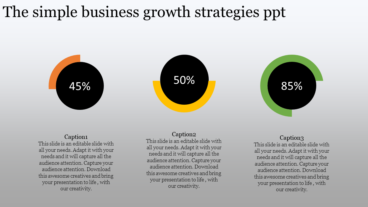 Free - Get Attractive Business Growth Strategies PPT Themes